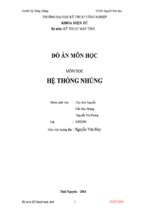 Bộ môn kỹ thuật máy tính   hệ thống nhúng   luận văn, đồ án, đề tài tốt nghiệp