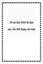 10 sai lầm seo là làm suy yếu thứ hạng của bạn   luận văn, đồ án, đề tài tốt nghiệp