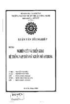 đề tài nghiên cứu và triển khai hệ thống voip trên mã nguồn mở asterisk   luận văn, đồ án, đề tài tốt nghiệp