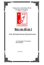 đề tài thiết kế phần mềm quản lý phòng khám siêu âm   luận văn, đồ án, đề tài tốt nghiệp