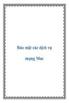 Bảo mật các dịch vụ mạng mac   luận văn, đồ án, đề tài tốt nghiệp