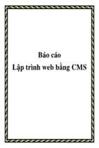 đề tài lập trình web bằng cms   luận văn, đồ án, đề tài tốt nghiệp