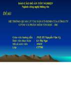 đề tài hệ thống quản lý tài sản cố định của công ty cptm và phần mềm tin học   isc   luận văn, đồ án, đề tài tốt nghiệp