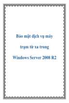 Bảo mật dịch vụ máy trạm từ xa trong windows server 2008 r2   luận văn, đồ án, đề tài tốt nghiệp