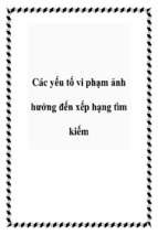 Các yếu tố vi phạm ảnh hưởng đến xếp hạng tìm kiếm   luận văn, đồ án, đề tài tốt nghiệp