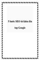 5 bước seo từ khóa lên top google   luận văn, đồ án, đề tài tốt nghiệp