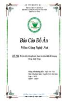 đề tài trình bày từng bước thao tác kéo thả đối tượng drag and drop   luận văn, đồ án, đề tài tốt nghiệp