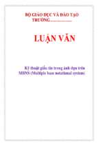 Luận văn kỹ thuật giấu tin trong ảnh dựa trên mbns (multiple base notational system)   luận văn, đồ án, đề tài tốt nghiệp