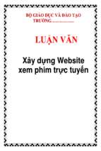 Luận văn xây dựng website xem phim trực tuyến   luận văn, đồ án, đề tài tốt nghiệp