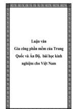 Luận văn gia công phần mềm của trung quốc và ấn độ, bài học kinh nghiệm cho việt nam   luận văn, đồ án, đề tài tốt nghiệp