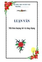 đồ án mã hóa lượng tử và ứng dụng   luận văn, đồ án, đề tài tốt nghiệp