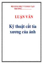 Luận văn kỹ thuật cắt tỉa xương của ảnh   luận văn, đồ án, đề tài tốt nghiệp