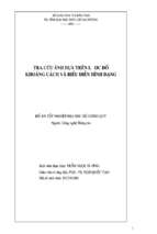 Tra cứu ảnh dựa trên lược đồ khoảng cách và biểu diễn hình dạng   luận văn, đồ án, đề tài tốt nghiệp