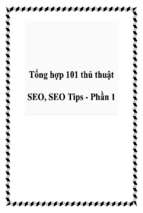 Tổng hợp 101 thủ thuật seo, seo tips   phần 1   luận văn, đồ án, đề tài tốt nghiệp