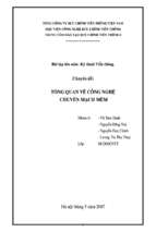 Kỹ thuật viễn thông   tổng quan về công nghệ   luận văn, đồ án, đề tài tốt nghiệp