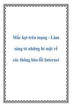 Mắc kẹt trên mạng   làm sáng tỏ những bí mật về các thông báo lỗi internet   luận văn, đồ án, đề tài tốt nghiệp