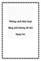 Những cách thức hoạt động ảnh hưởng tới thứ hạng seo   luận văn, đồ án, đề tài tốt nghiệp