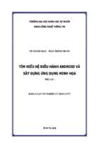Khóa luận tìm hiểu hệ điều hành android và xây dựng ứng dụng minh họa   luận văn, đồ án, đề tài tốt nghiệp