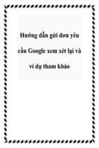 Hướng dẫn gửi đơn yêu cầu google xem xét lại và ví dụ tham khảo   luận văn, đồ án, đề tài tốt nghiệp