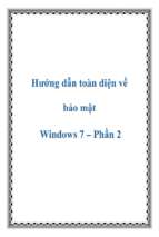 Hướng dẫn toàn diện về bảo mật windows 7 – phần 2   luận văn, đồ án, đề tài tốt nghiệp