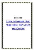 đồ án xây dựng website công nghệ thông tin và quản trị nội dung   luận văn, đồ án, đề tài tốt nghiệp