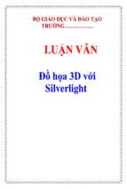 Luận văn đồ họa 3d với silverlight   luận văn, đồ án, đề tài tốt nghiệp