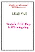 Luận văn tìm hiểu về o3d plugin api và ứng dụng   luận văn, đồ án, đề tài tốt nghiệp