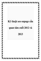 Kỹ thuật seo onpage cần quan tâm cuối 2012 và 2013   luận văn, đồ án, đề tài tốt nghiệp