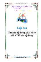 Luận văn tìm hiểu hệ thống atm và cơ chế attt cho hệ thống   luận văn, đồ án, đề tài tốt nghiệp