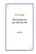 đồ án mạch quang báo giao tiếp máy tính   luận văn, đồ án, đề tài tốt nghiệp