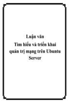 Luận văn tìm hiểu và triển khai quản trị mạng trên ubuntu server   luận văn, đồ án, đề tài tốt nghiệp