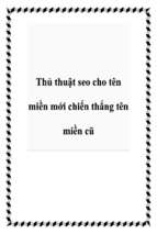 Thủ thuật seo cho tên miền mới chiến thắng tên miền cũ   luận văn, đồ án, đề tài tốt nghiệp