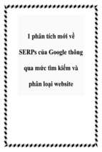 Một phân tích mới về serps của google thông qua mức tìm kiếm và phân loại website   luận văn, đồ án, đề tài tốt nghiệp