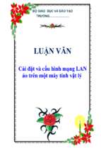 Luận văn cài đặt và cấu hình mạng lan ảo trên một máy tính vật lý   luận văn, đồ án, đề tài tốt nghiệp