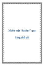 Muôn mặt “hacker” qua bảng chữ cái   luận văn, đồ án, đề tài tốt nghiệp