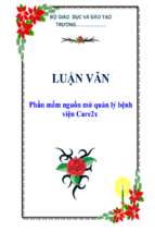 Luận văn phần mềm nguồn mở quản lý bệnh viện care2x   luận văn, đồ án, đề tài tốt nghiệp