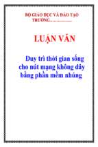 Luận văn duy trì thời gian sống cho nút mạng không dây bằng phần mềm nhúng   luận văn, đồ án, đề tài tốt nghiệp