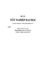 Khảo sát xây dựng phầm mềm quản lý nhân sự công ty nhựa hưng yên   luận văn, đồ án, đề tài tốt nghiệp