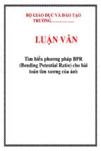 Luận văn tìm hiểu phương pháp bpr (bending potential ratio) cho bài toán tìm xương của ảnh   luận văn, đồ án, đề tài tốt nghiệp