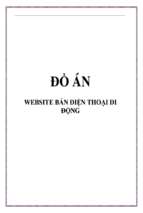 đồ án website bán điện thoại di động   luận văn, đồ án, đề tài tốt nghiệp