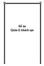 đồ án chương trình quản lý khách sạn   luận văn, đồ án, đề tài tốt nghiệp