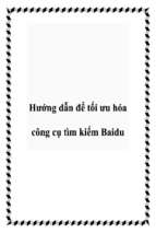 Hướng dẫn để tối ưu hóa công cụ tìm kiếm baidu   luận văn, đồ án, đề tài tốt nghiệp