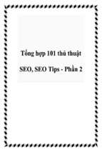 Tổng hợp 101 thủ thuật seo, seo tips   phần 2   luận văn, đồ án, đề tài tốt nghiệp