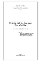 đồ án lập trình ứng dụng mạng phần mềm ichat   luận văn, đồ án, đề tài tốt nghiệp