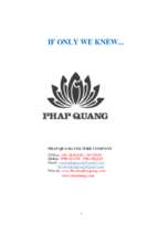 If only we knew ( sách tiếng anh phật giáo)