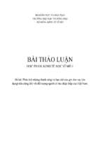 Phân tích những thành công và hạn chế của gói cho vay (tín dụng) tiêu dùng đối với đối tượng người có thu nhập thấp của việt nam.