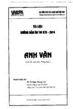 Tài liệu hướng dẫn ôn thi kiểm toán viên 2014 môn anh văn