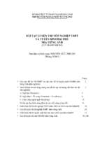 BÀI TẬP TIẾNG ANH LỚP  12 ÔN THI TỐT NGHIỆP VÀ ĐẠI HỌC.