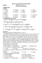 English 12   bộ đề ôn thi tốt nghiệp chuẩn.