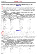 bài tập Fill in gaps lớp 12.